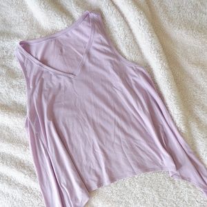 lululemon watch me flip tank / heathered lilac quartz / size 2